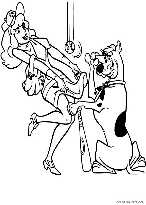 Scooby Doo Coloring Pages TV Film is Delight to Meet Beautiful Ladies 2020 07313 Coloring4free