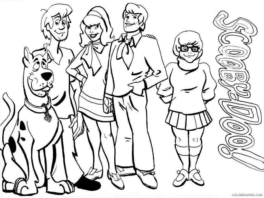 Scooby Doo Coloring Pages TV Film scooby doo 7 Printable 2020 07308 Coloring4free