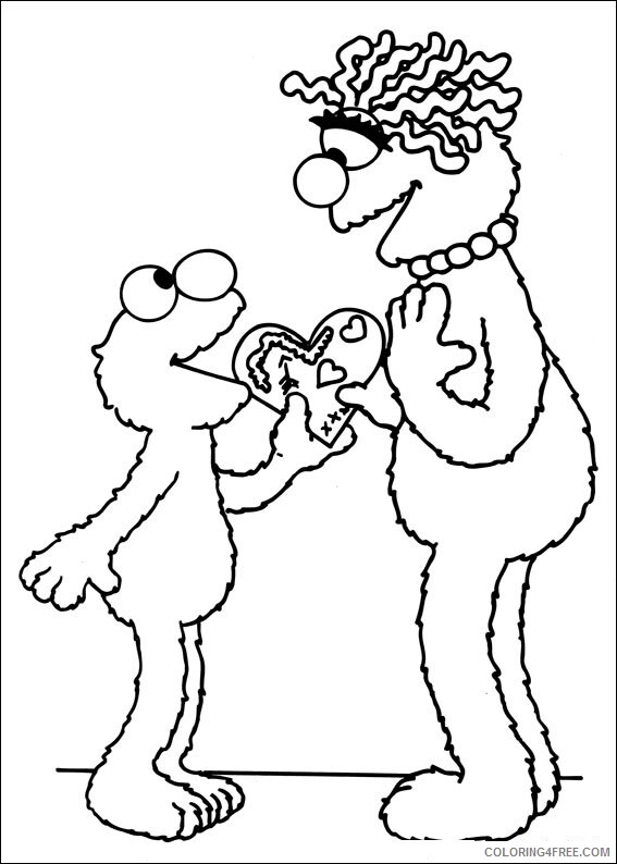 Sesame Street Coloring Pages TV Film Free Printable 2020 07446 Coloring4free