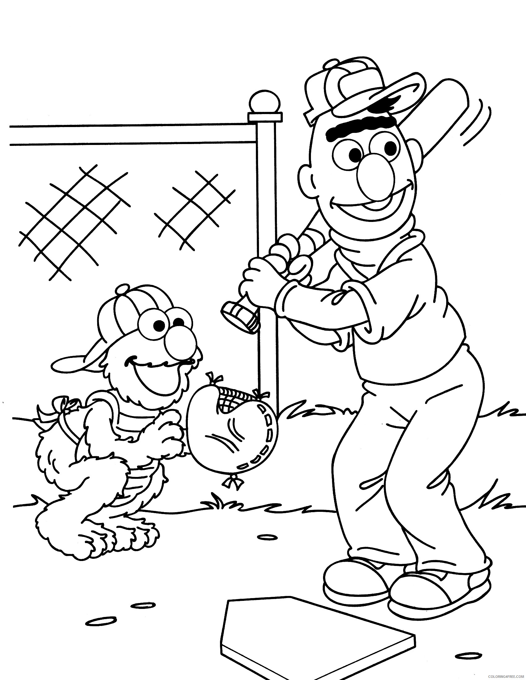 Sesame Street Coloring Pages TV Film Printable 2020 07358 Coloring4free