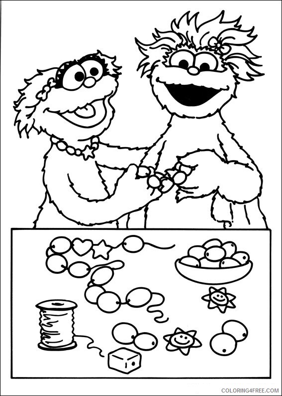Sesame Street Coloring Pages TV Film Printable 2020 07435 Coloring4free
