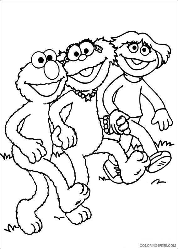 Sesame Street Coloring Pages TV Film Printable 2020 07439 Coloring4free