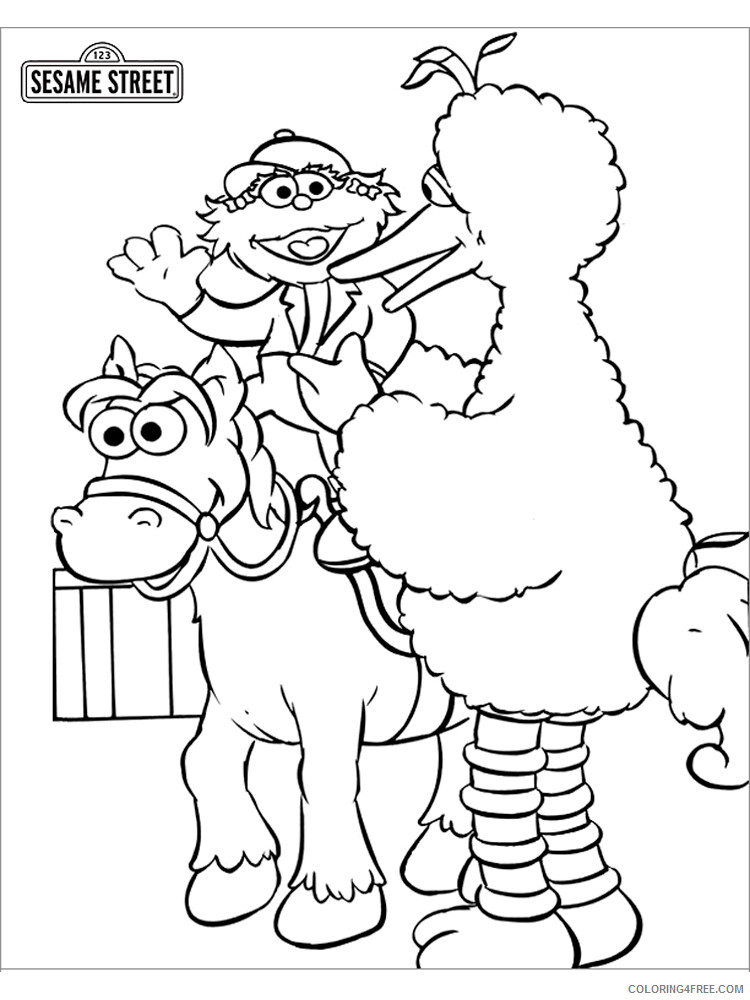 Sesame Street Coloring Pages TV Film Sesame Street 11 Printable 2020 07397 Coloring4free