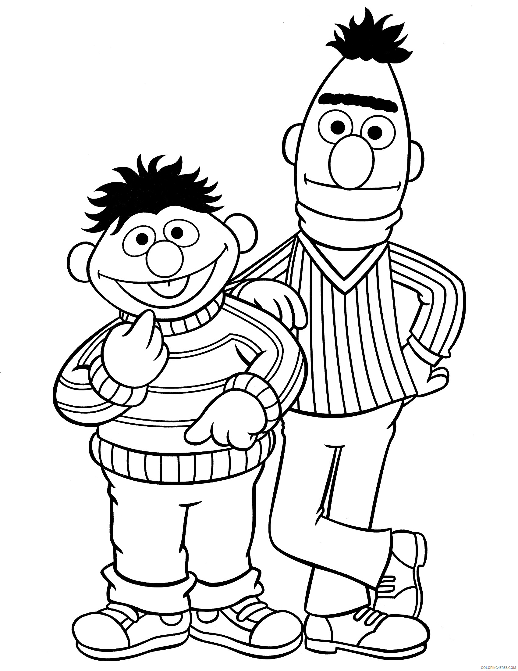 Sesame Street Coloring Pages TV Film Sesame Street Pictures Printable 2020 07442 Coloring4free
