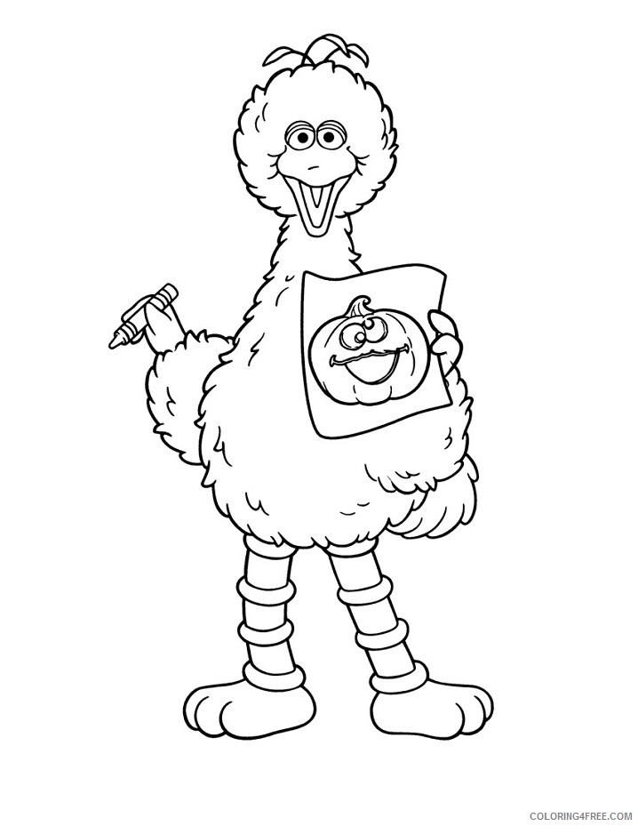 Sesame Street Coloring Pages TV Film drawing Printable 2020 07320 Coloring4free
