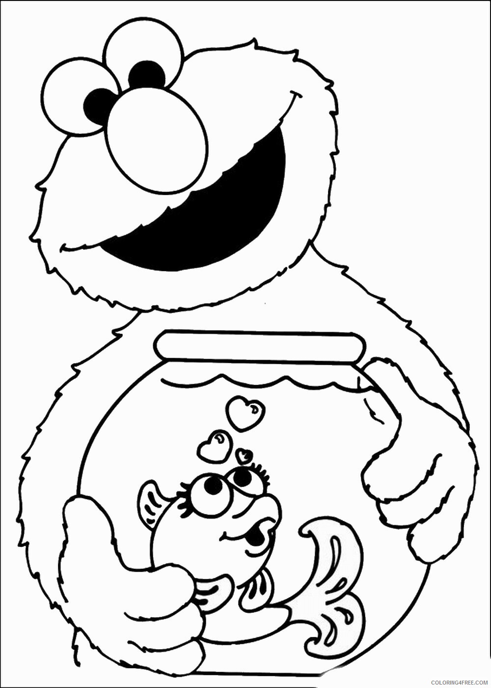 Sesame Street Coloring Pages TV Film sesame_19 Printable 2020 07374 Coloring4free