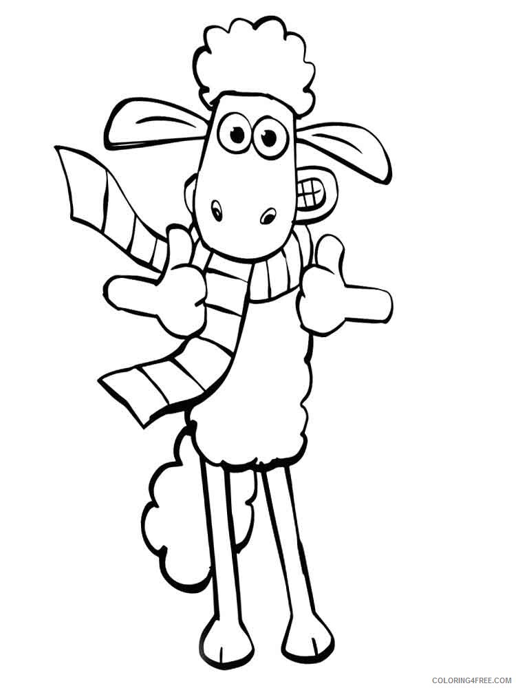 Shaun the Sheep Coloring Pages TV Film shaun the sheep 14 Printable 2020 07490 Coloring4free