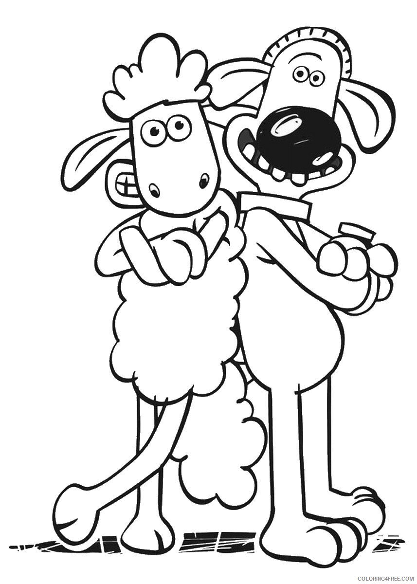 Shaun the Sheep Coloring Pages TV Film shaun the sheep10 Printable 2020 07468 Coloring4free