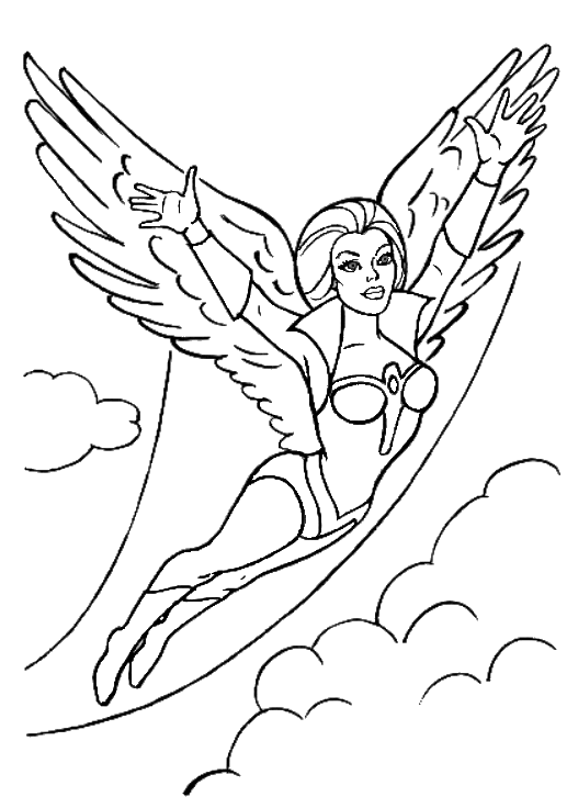 She Ra and the Princesses of Power Coloring Pages TV Film Flying 2020 07507 Coloring4free