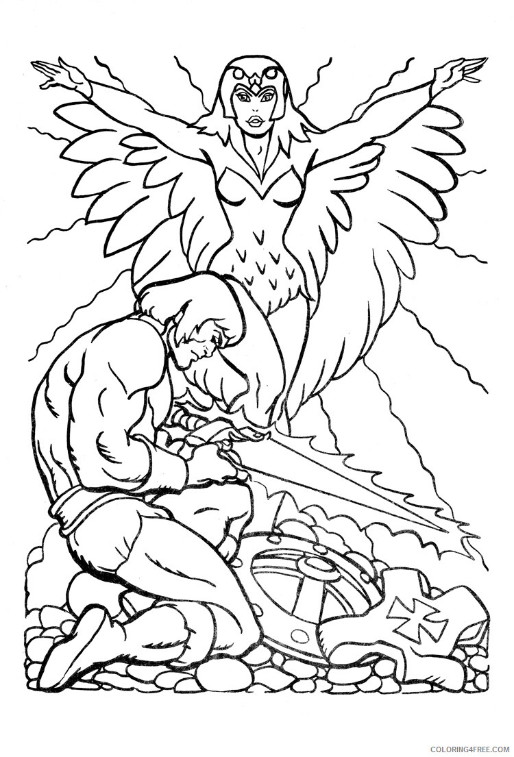 She Ra and the Princesses of Power Coloring Pages TV Film He Man 2020 07501 Coloring4free