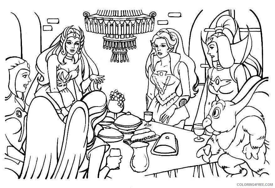 She Ra and the Princesses of Power Coloring Pages TV Film Power Scene 2020 07508 Coloring4free