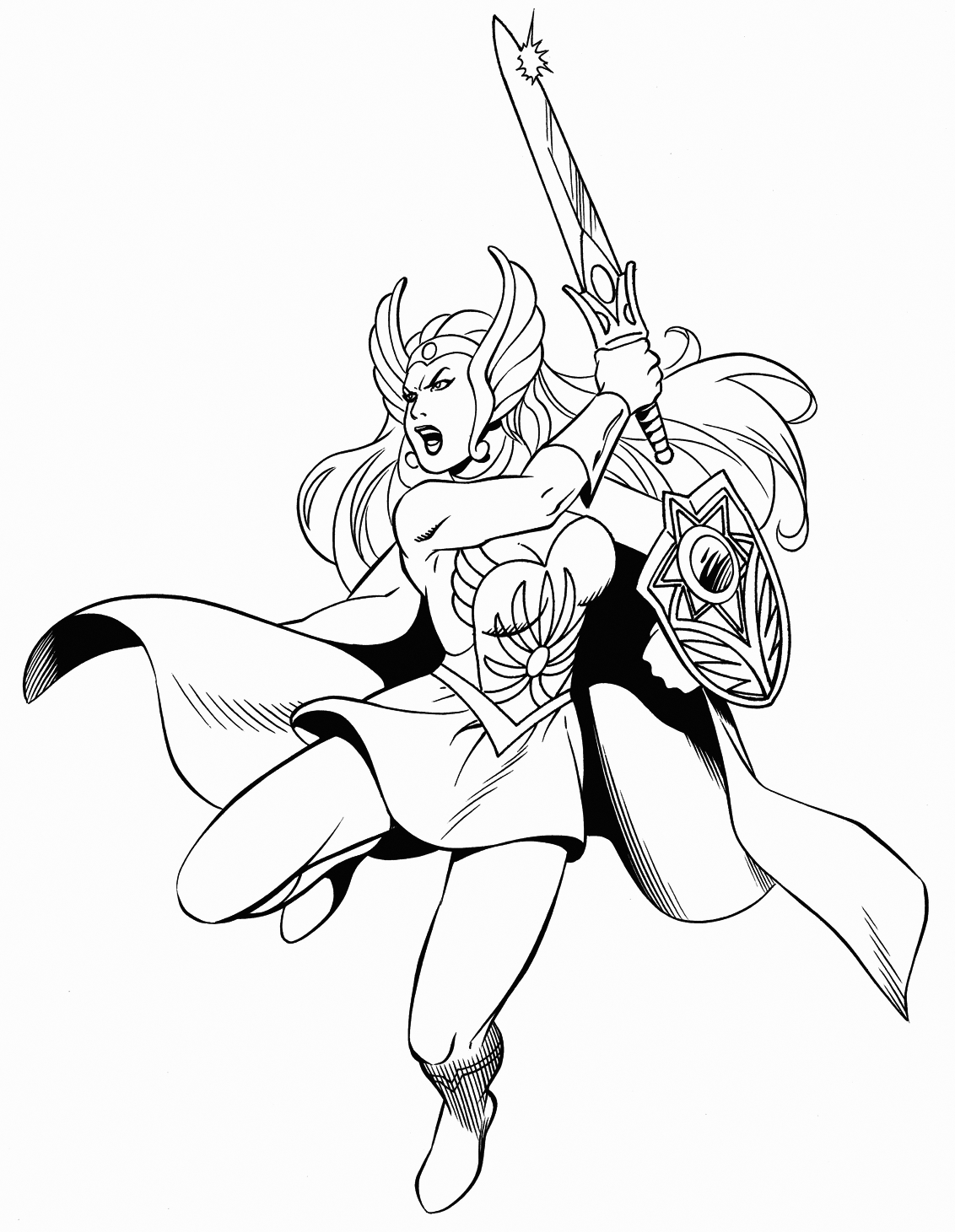 She Ra and the Princesses of Power Coloring Pages TV Film Printable 2020 07503 Coloring4free