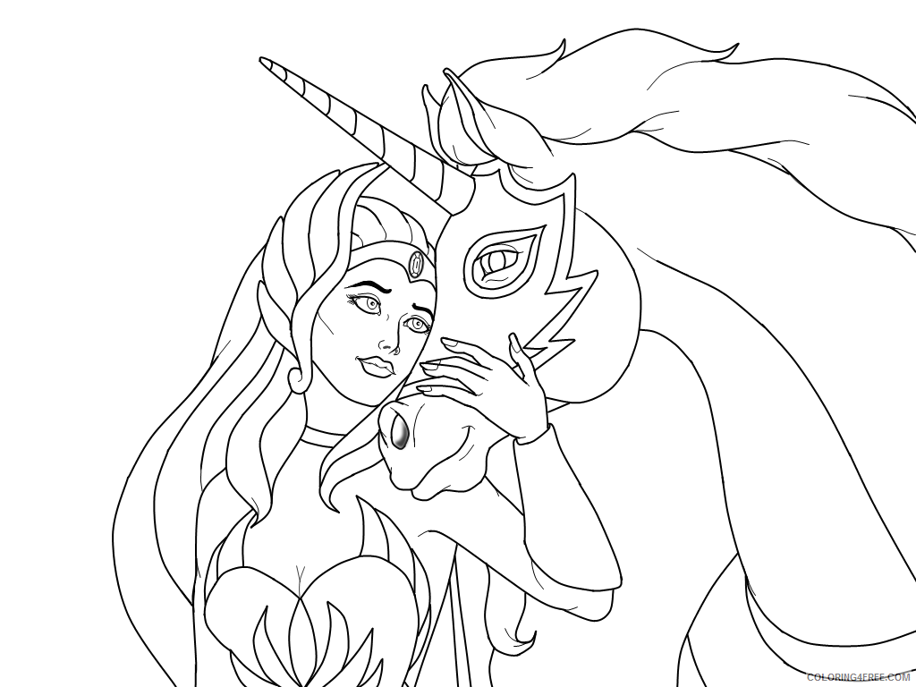 She Ra and the Princesses of Power Coloring Pages TV Film Swift Wind 2020 07502 Coloring4free
