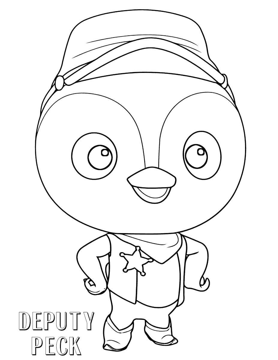 Sheriff Callie Coloring Pages TV Film Deputy Peck Printable 2020 07511 Coloring4free