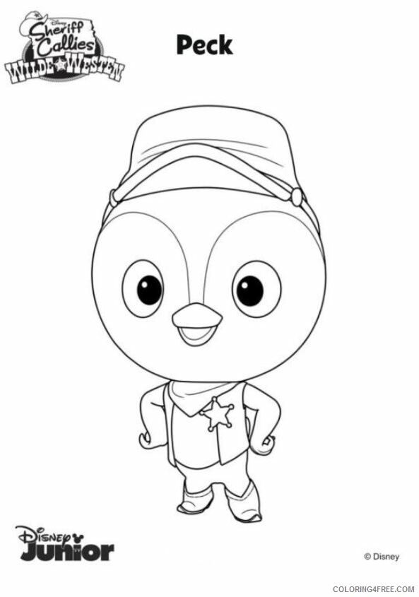 Sheriff Callie Coloring Pages TV Film Peck Printable 2020 07512 Coloring4free