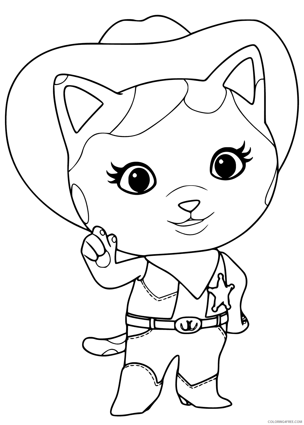 Sheriff Callie Coloring Pages TV Film Sheriff Callie Printable 2020 07517 Coloring4free