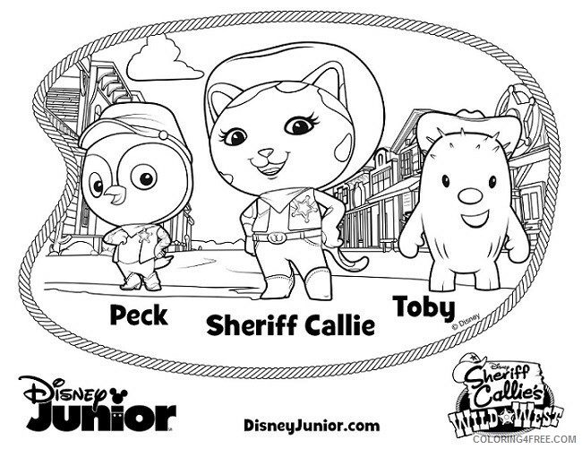 Sheriff Callie Coloring Pages TV Film Sheriff Callie Printable 2020 07519 Coloring4free