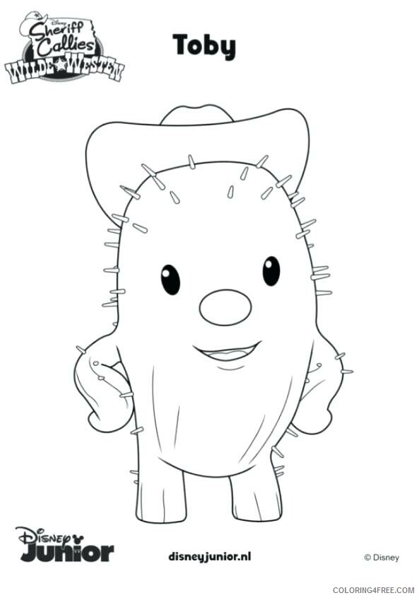 Sheriff Callie Coloring Pages TV Film Toby Sheriff Callie Printable 2020 07529 Coloring4free