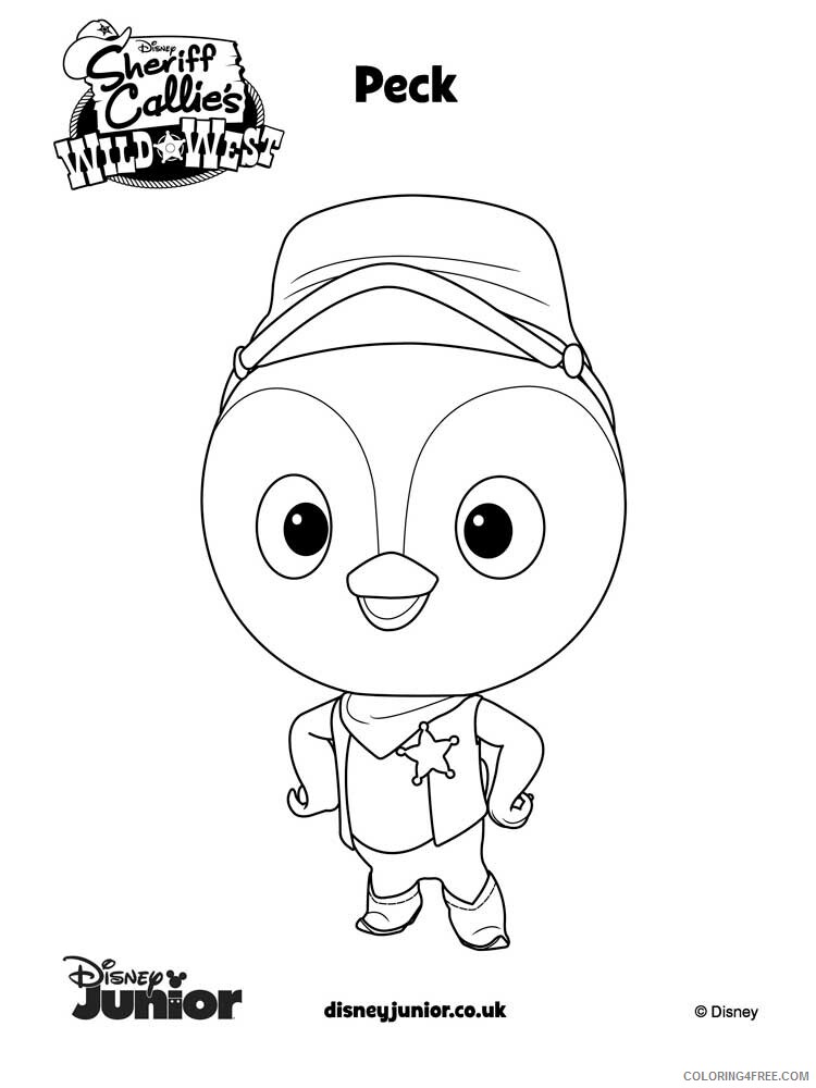 Sheriff Callie Coloring Pages TV Film Wild West Printable 2020 07523 Coloring4free