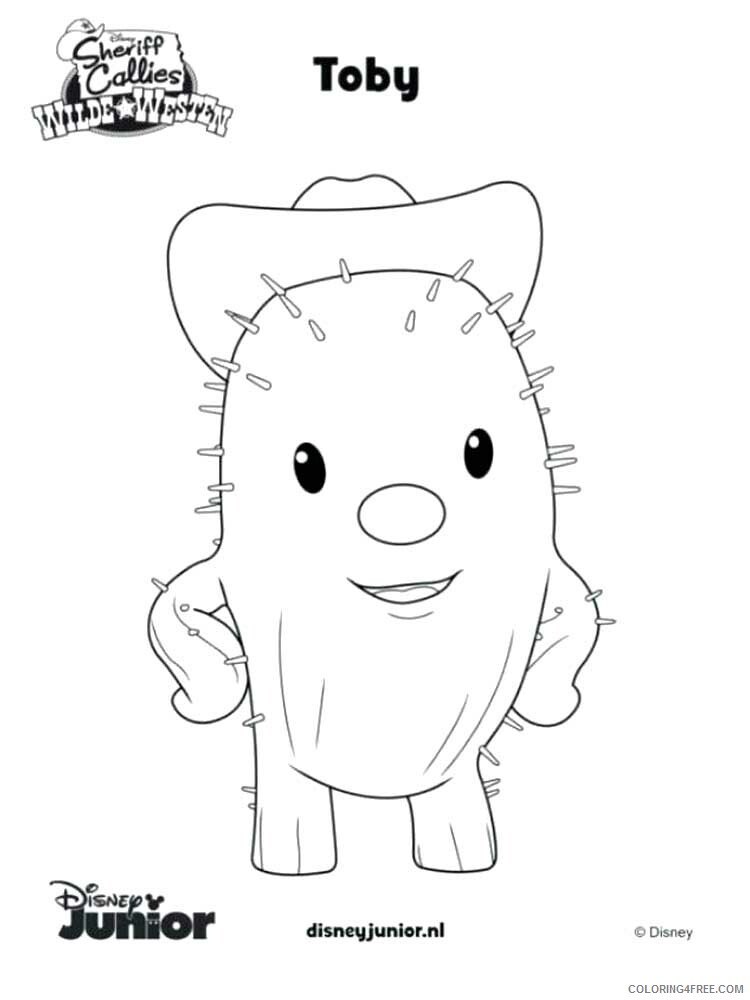 Sheriff Callie Coloring Pages TV Film Wild West Printable 2020 07525 Coloring4free