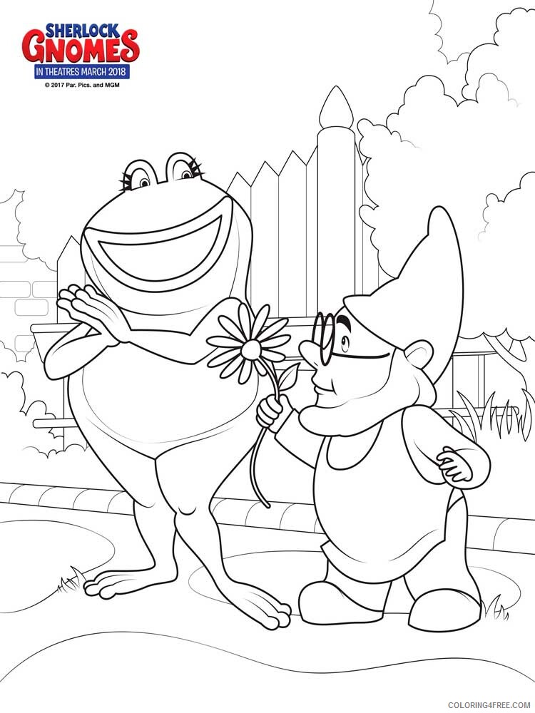 Sherlock Gnomes Coloring Pages TV Film Sherlock Gnomes 4 Printable 2020 07535 Coloring4free