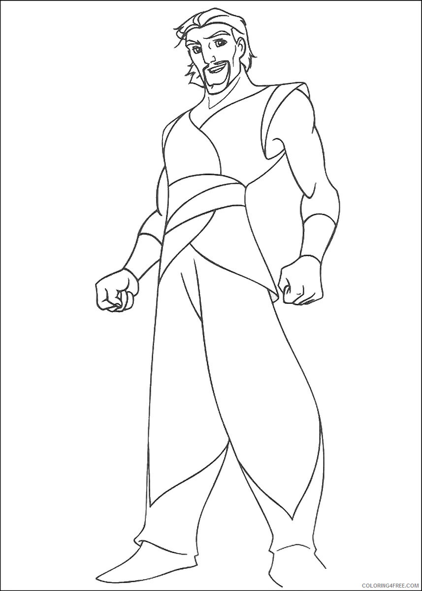 Sinbad Coloring Pages TV Film sinbad_cl_01 Printable 2020 07553 Coloring4free