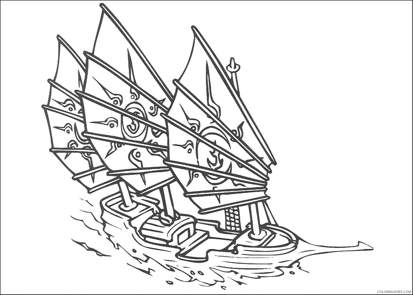 Корабль Синдбада рисунок