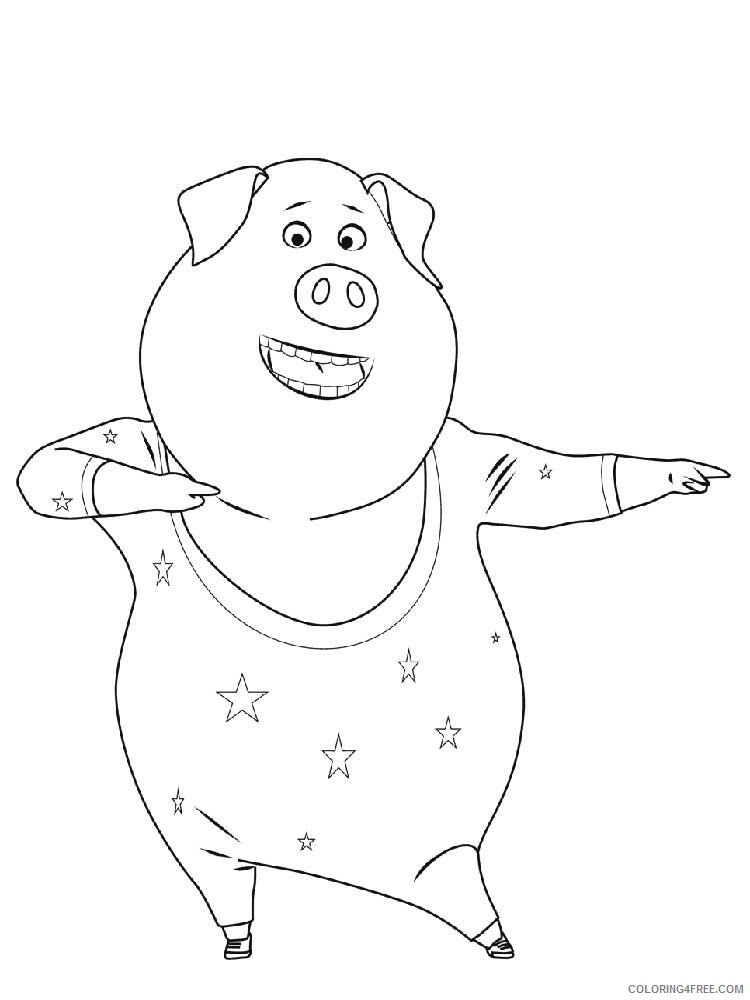Sing Coloring Pages TV Film Sing 4 Printable 2020 07632 Coloring4free