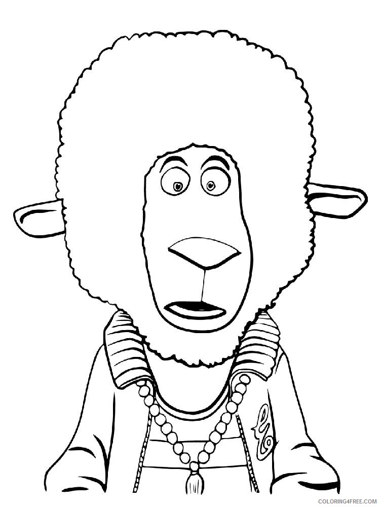 Sing Coloring Pages TV Film Sing 5 Printable 2020 07633 Coloring4free