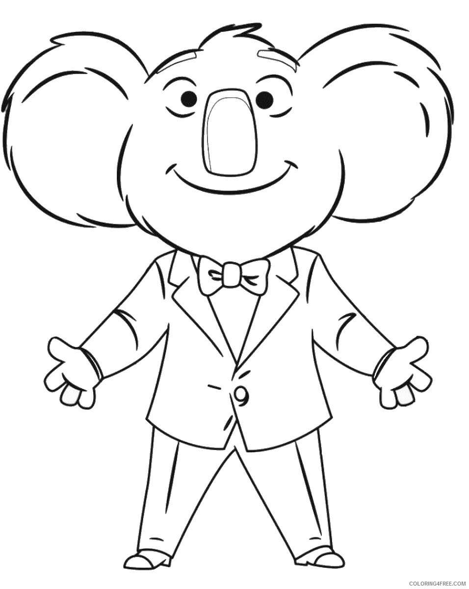 Sing Coloring Pages TV Film sing10 Printable 2020 07594 Coloring4free