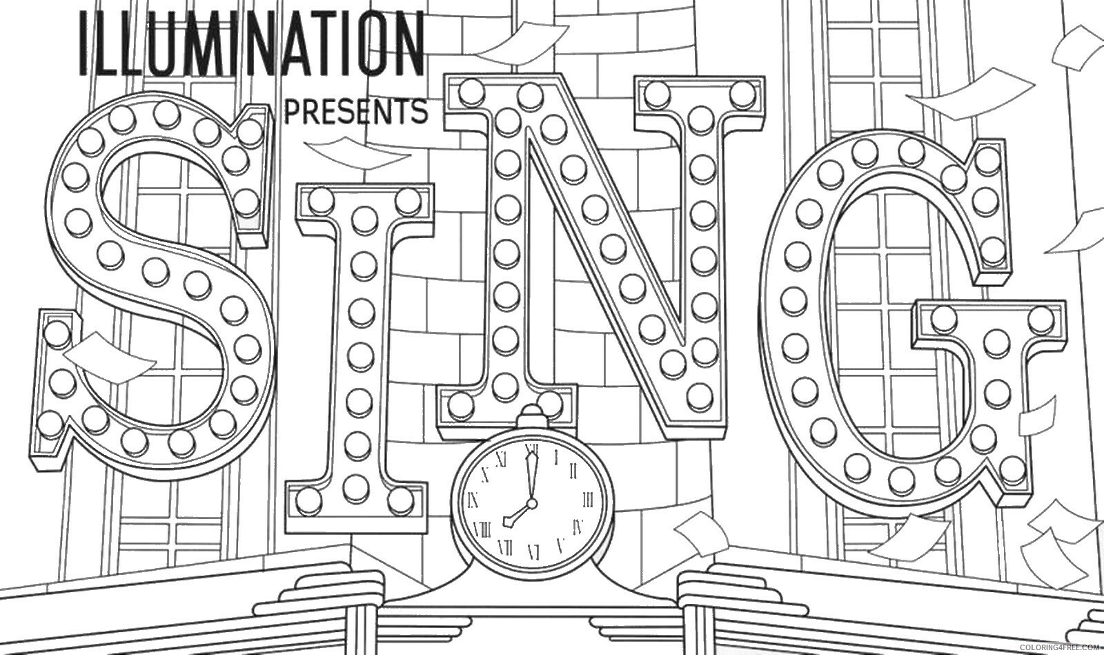 Sing Coloring Pages TV Film sing12 Printable 2020 07596 Coloring4free