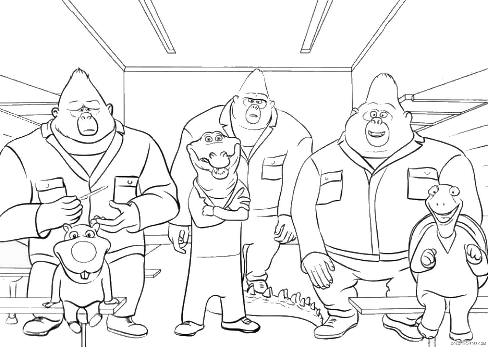 Sing Coloring Pages TV Film sing18 Printable 2020 07602 Coloring4free