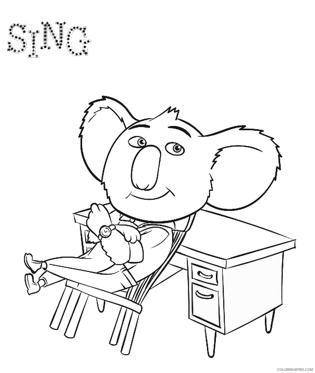 Sing Coloring Pages TV Film sing3 Printable 2020 07612 Coloring4free