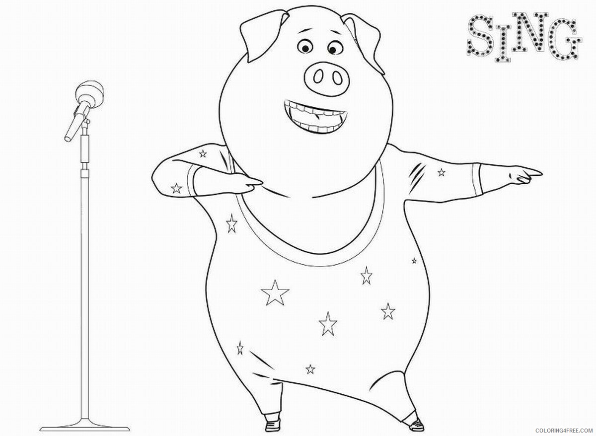Sing Coloring Pages TV Film sing4 Printable 2020 07613 Coloring4free