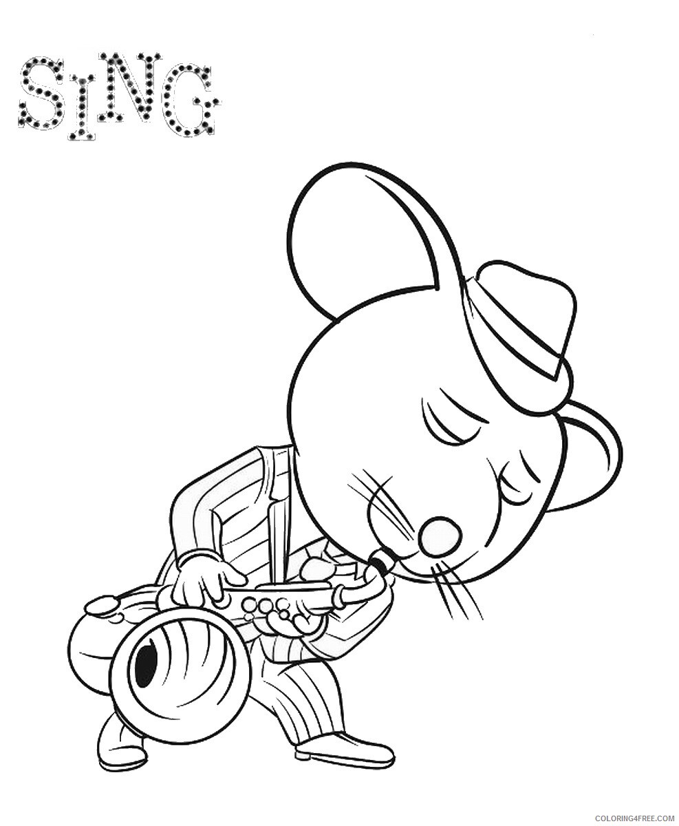 Sing Coloring Pages TV Film sing9 Printable 2020 07618 Coloring4free
