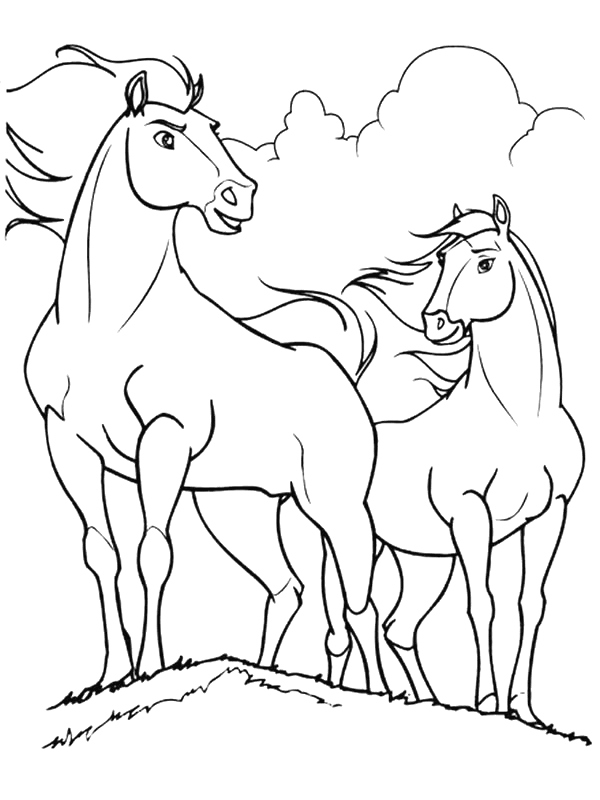 Spirit Riding Free Coloring Pages TV Film Horse Printable 2020 07710 Coloring4free
