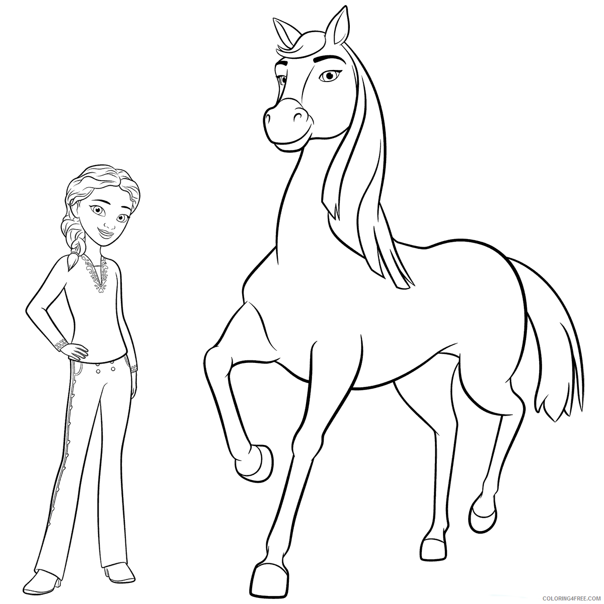 Spirit Riding Free Coloring Pages TV Film Printable 2020 07679 Coloring4free