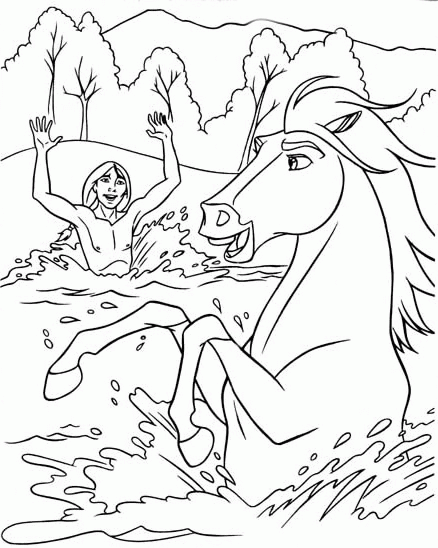 Spirit Riding Free Coloring Pages TV Film Printable 2020 07694 Coloring4free