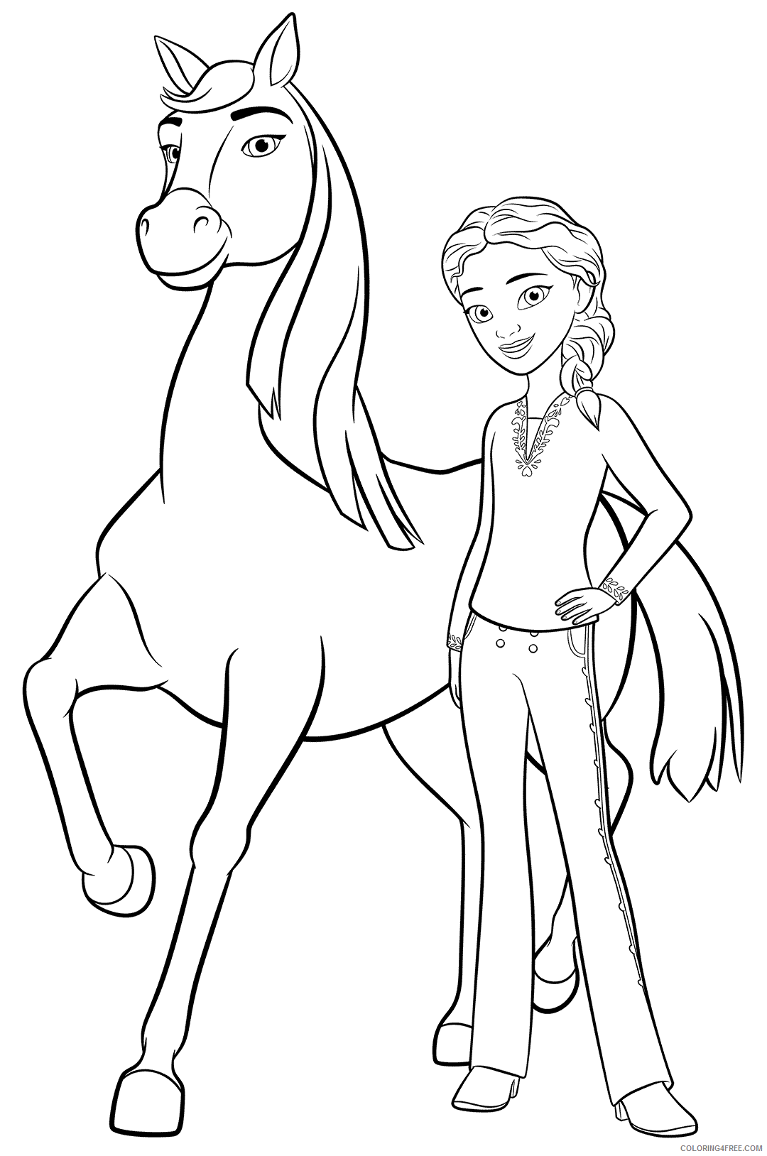 Spirit Riding Free Coloring Pages TV Film Printable 2020 07708 Coloring4free