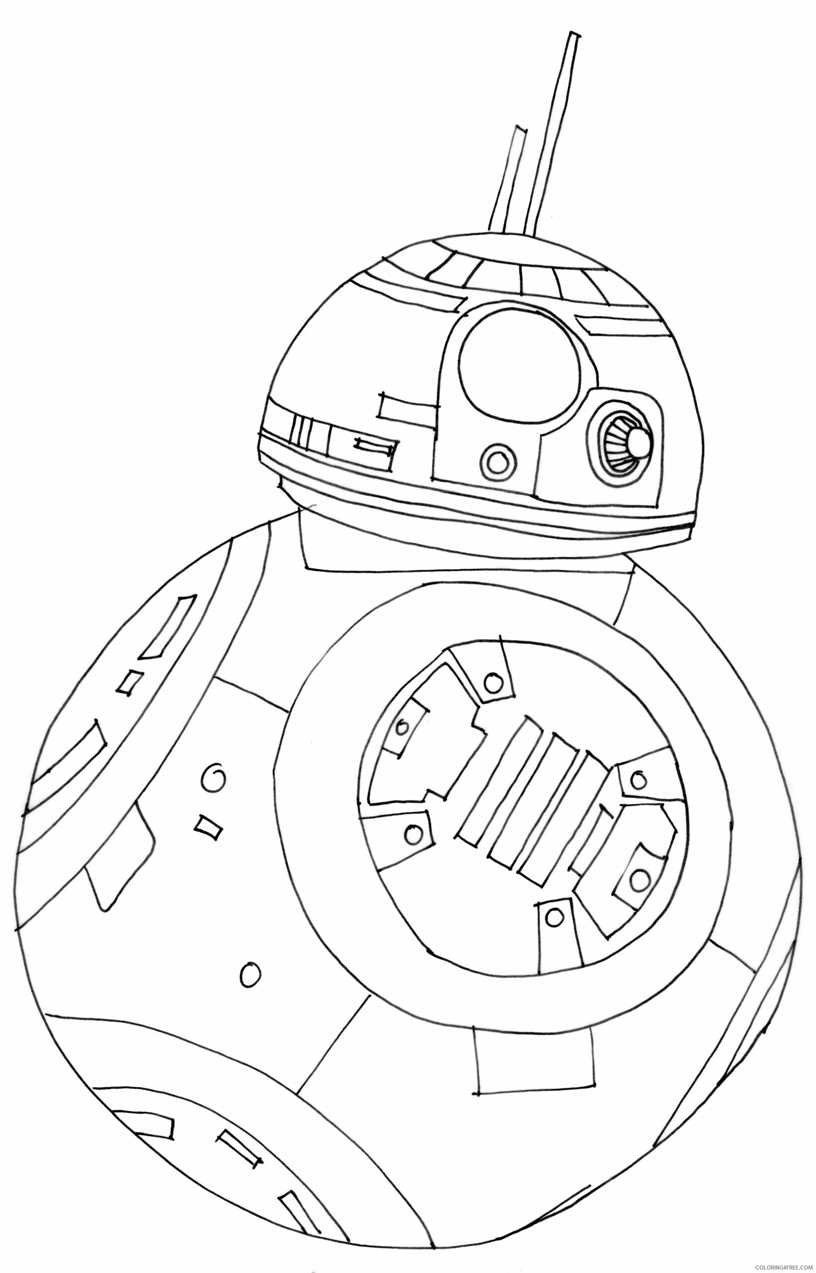 Star Wars Coloring Pages TV Film BB 8 Printable 2020 07758 Coloring4free