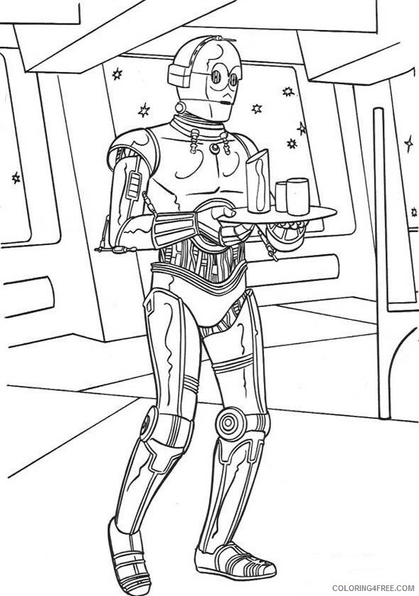 Star Wars Coloring Pages TV Film C3PO Star Wars Printable 2020 07763 Coloring4free