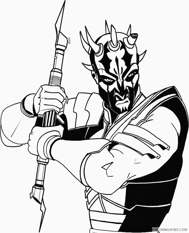 Star Wars Coloring Pages TV Film Darth Maul Star Wars Printable 2020 07778 Coloring4free