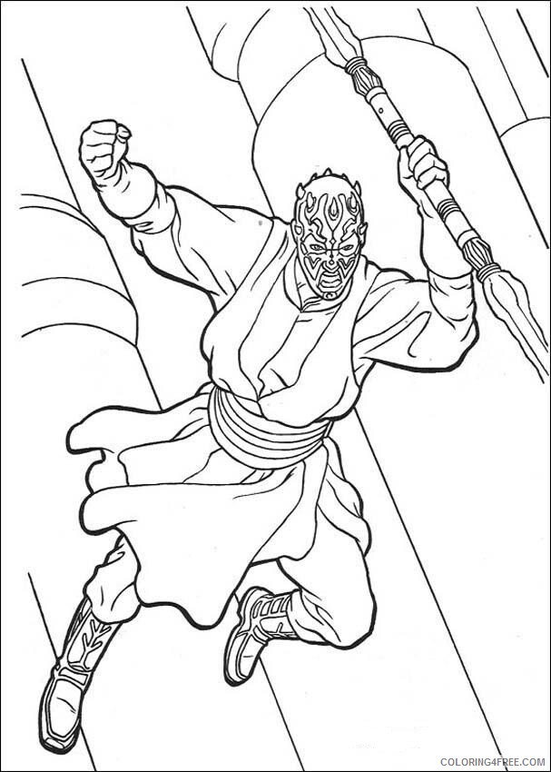 Star Wars Coloring Pages TV Film Darth Maul Star Wars Printable 2020 07779 Coloring4free