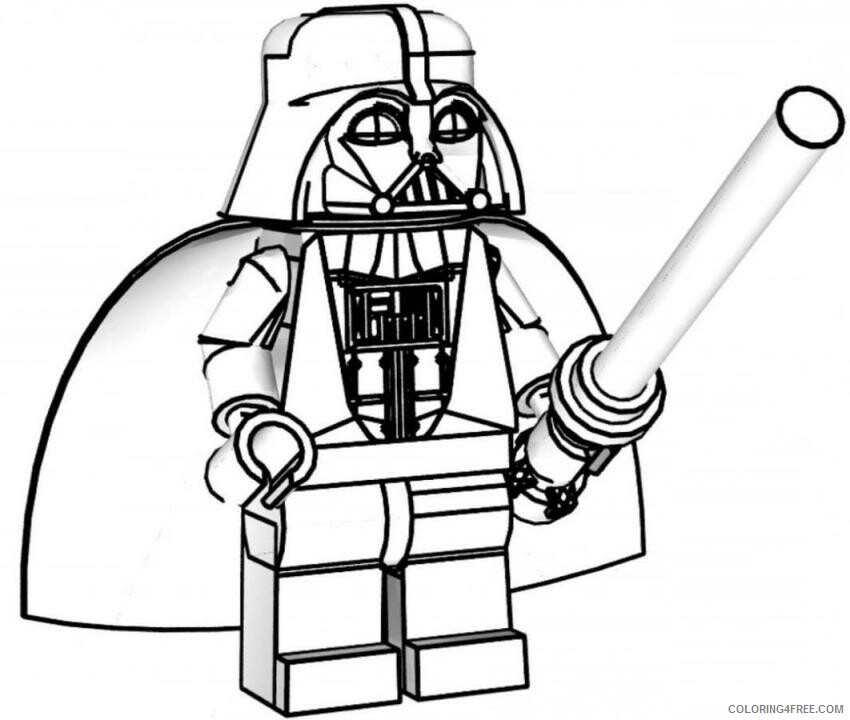 Star Wars Coloring Pages TV Film Darth Vader Lego Printable 2020 07780 Coloring4free