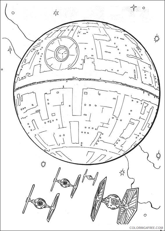 Star Wars Coloring Pages TV Film Death Star Star Wars Printable 2020 07782 Coloring4free