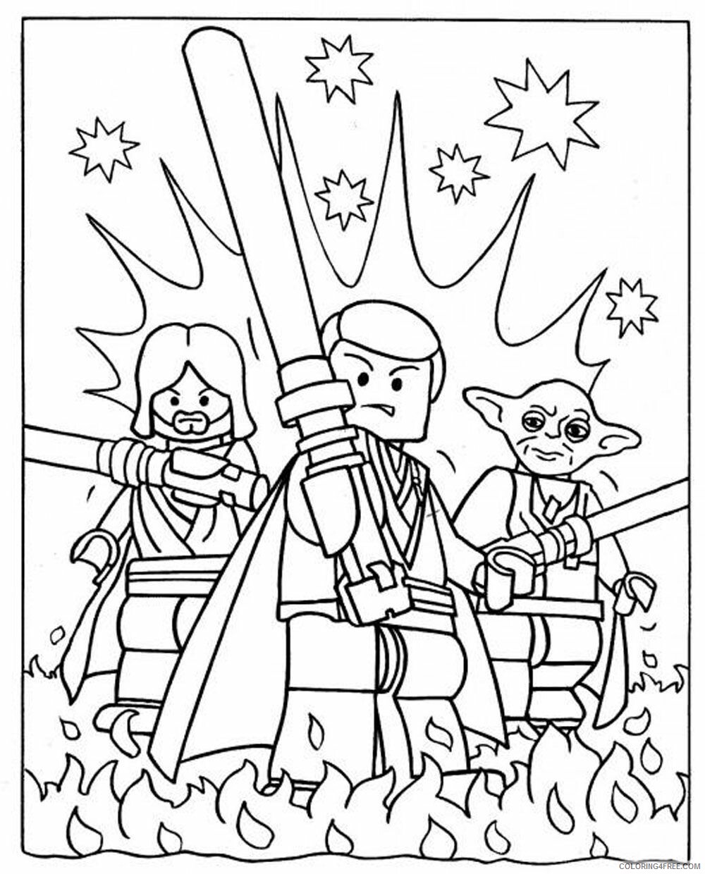 Star Wars Coloring Pages TV Film Lego Star Wars Fire Printable 2020 07810 Coloring4free