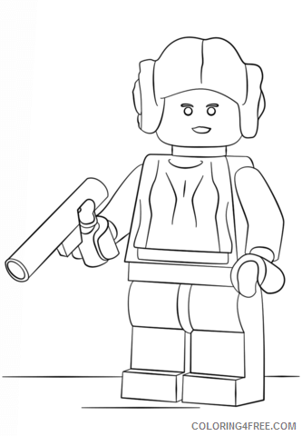 Star Wars Coloring Pages TV Film Leia Lego Star Wars Printable 2020 07811 Coloring4free