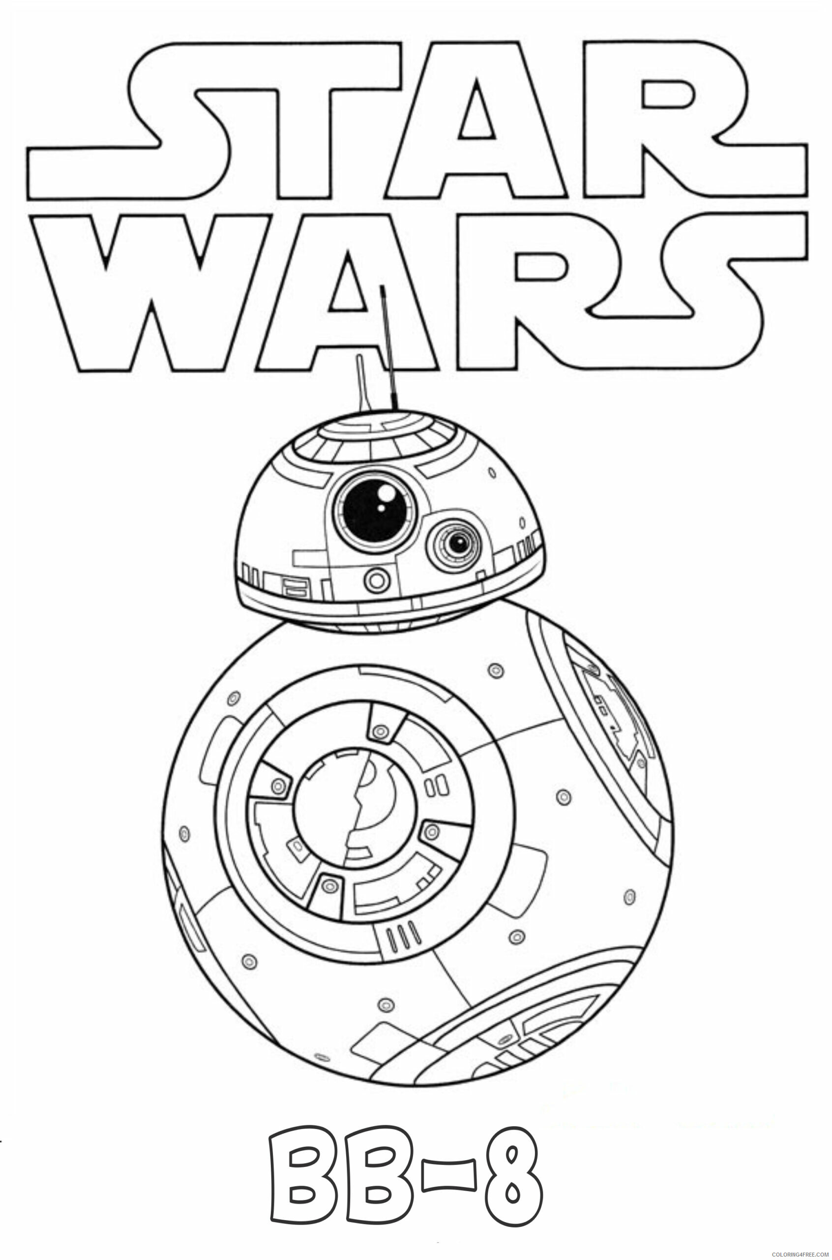 Star Wars Coloring Pages TV Film Star Wars BB 8 Printable 2020 07949 Coloring4free