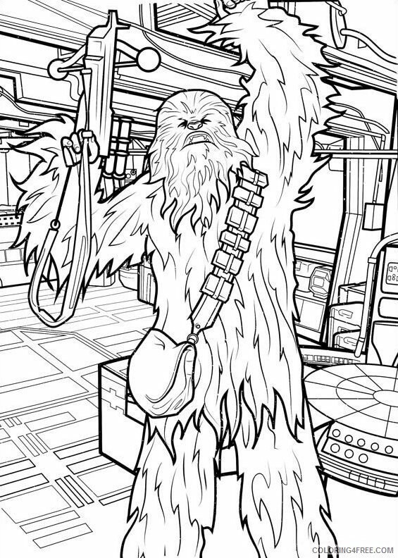 Star Wars Coloring Pages TV Film Star Wars Chewbacca Printable 2020 07955 Coloring4free