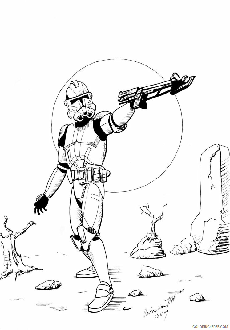 Star Wars Coloring Pages Tv Film Star Wars Clone Printable 2020 07958 Coloring4free Coloring4free Com